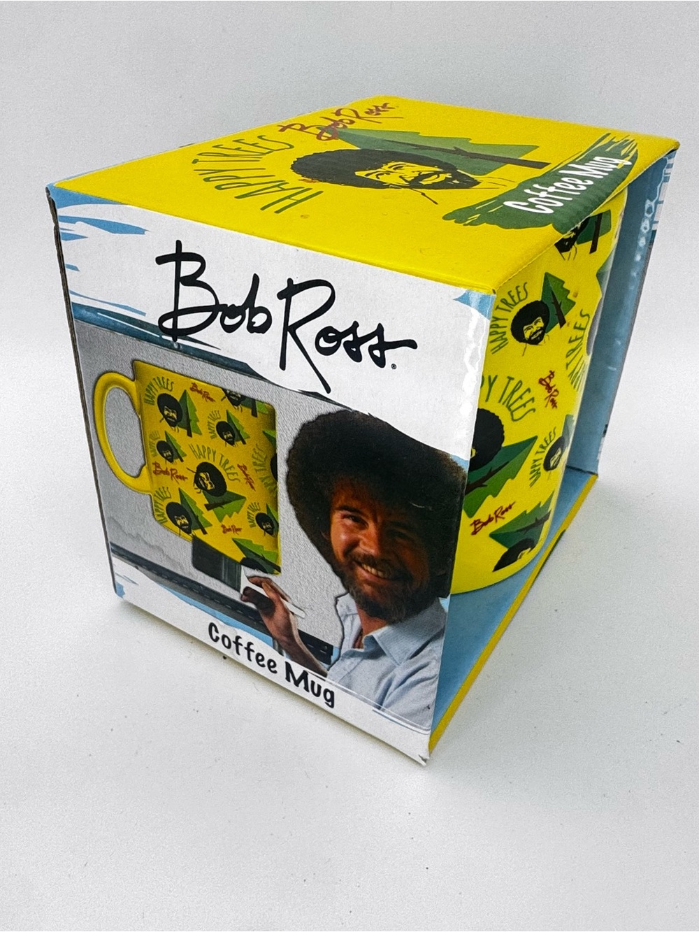 Bob Ross Yellow 'Happy Trees' Coffee Mug - Picture 4 of 5